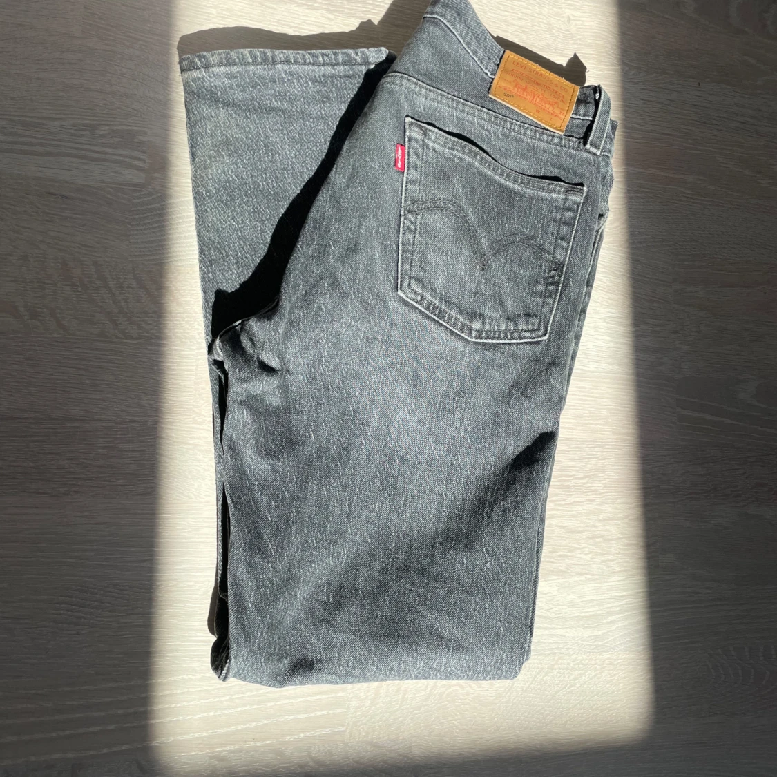 Levi's 501 jeans ljusblå & gråsvart - 4