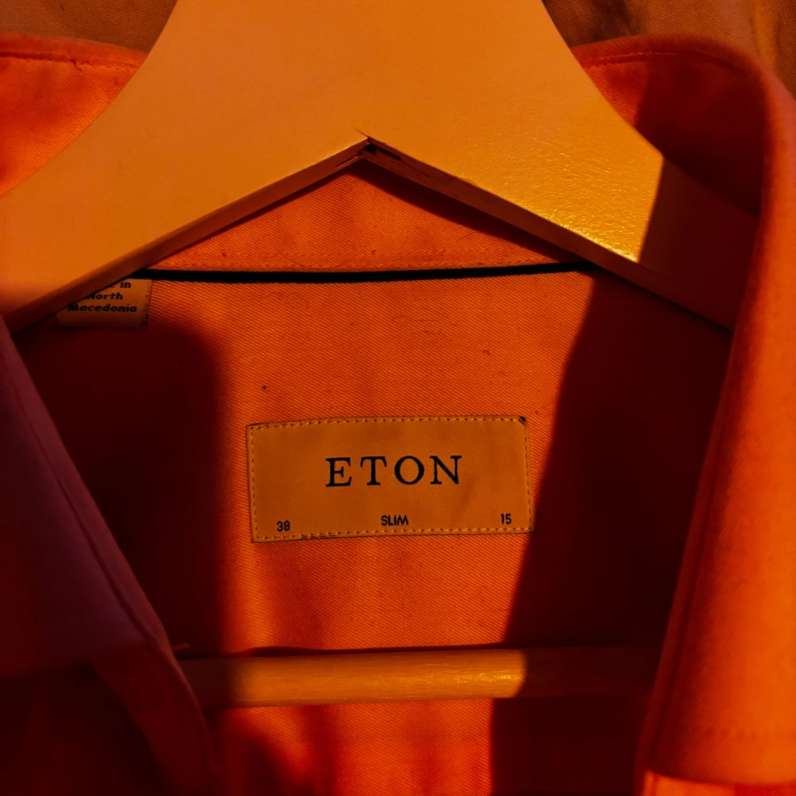 Ljusrosa skjorta från Eton, slim fit - 3