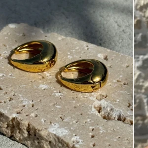 Chunky örhängen i guld från amin - Ett par chunky öronhängen som är som droppar, helt nya❤️