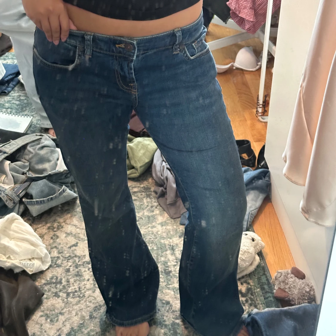 LTB Roxy blå flare jeans midwaist - 1