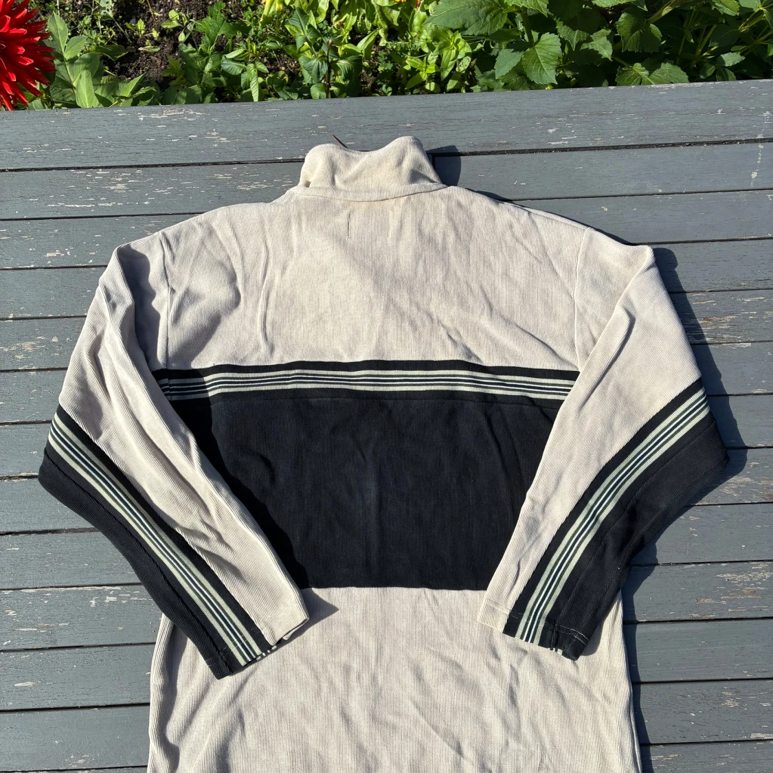 Beige och svart half zip tröja Bruno Altonelli - 1