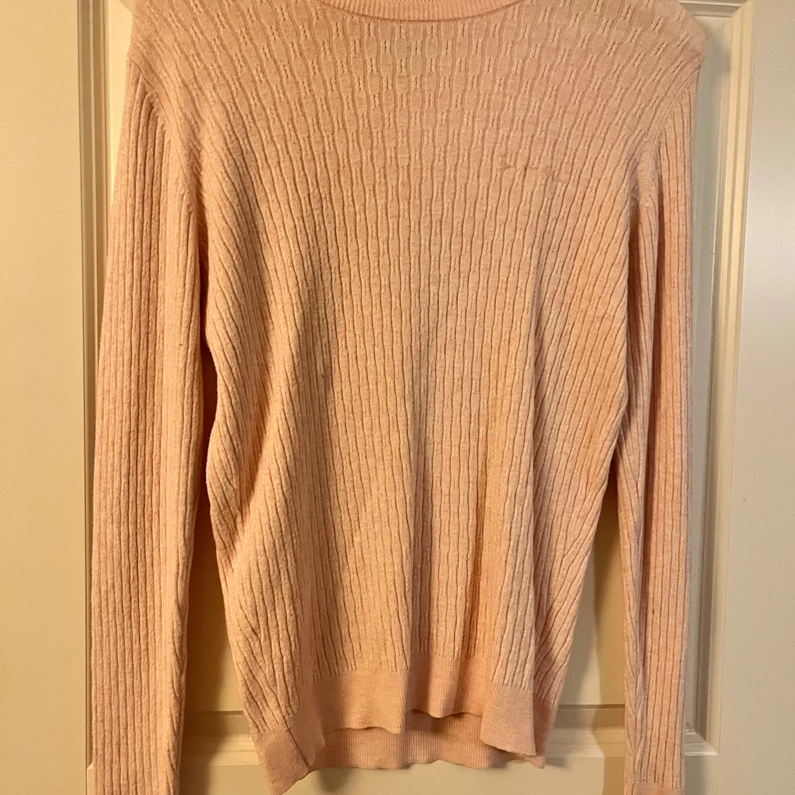 Ljusrosa stickad tröja Bondelid S