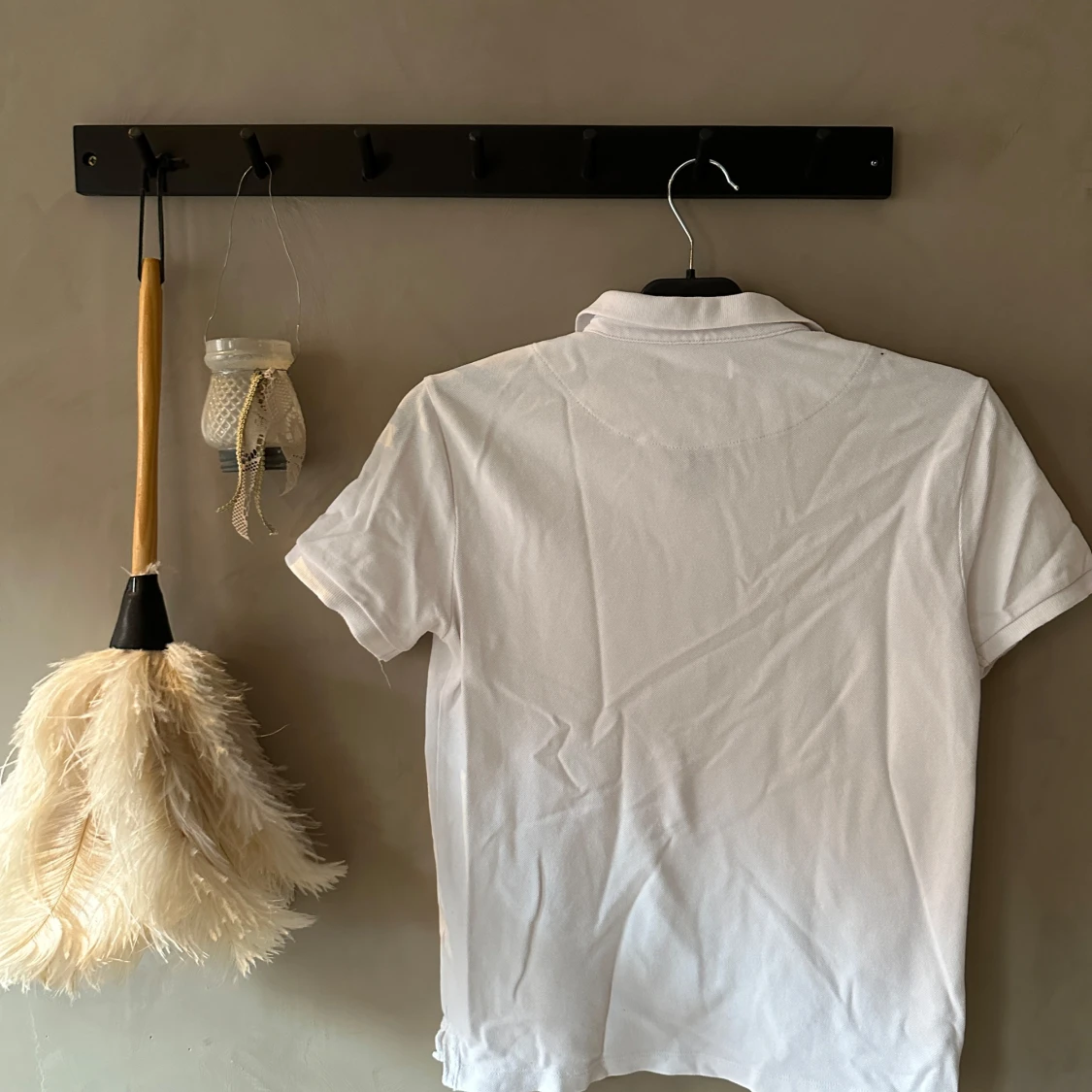 Vit piké t-shirt från Zara - 1