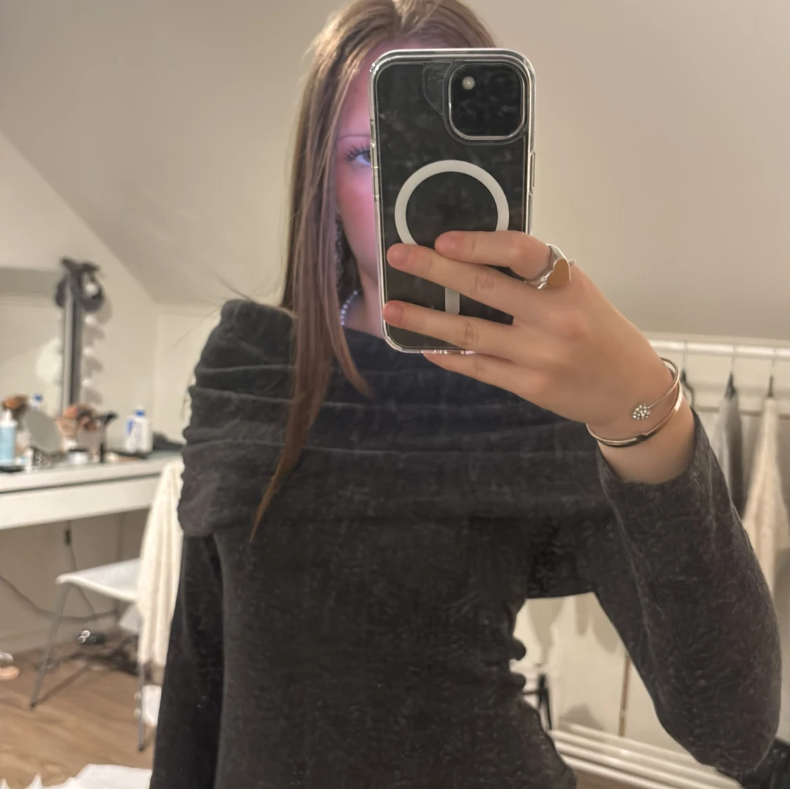 Mörkgrå tröja H&M S - 2