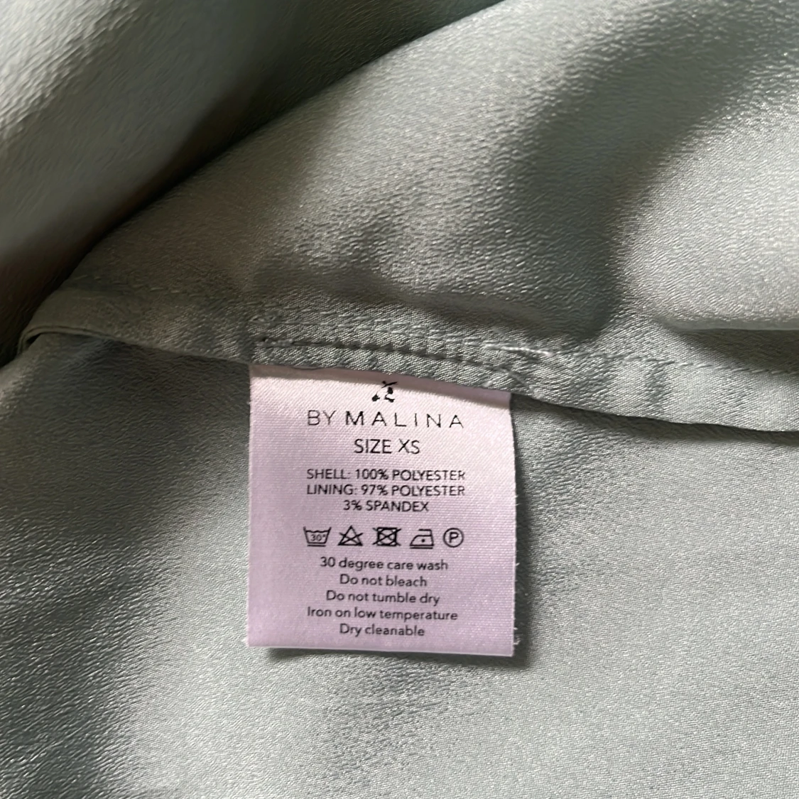 Ljusblå spetsblus från By Malina XS - 3