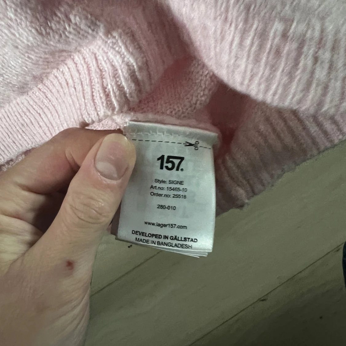 Ljusrosa stickad tröja från Lager 157 - 3