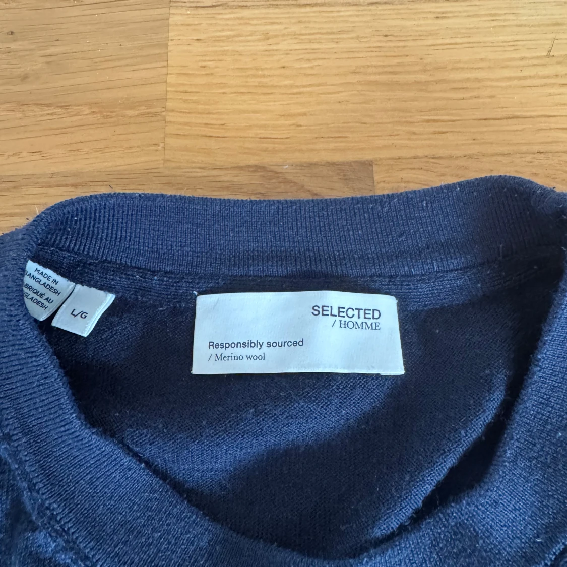 Mörkblå merinoullströja Selected Homme - 2