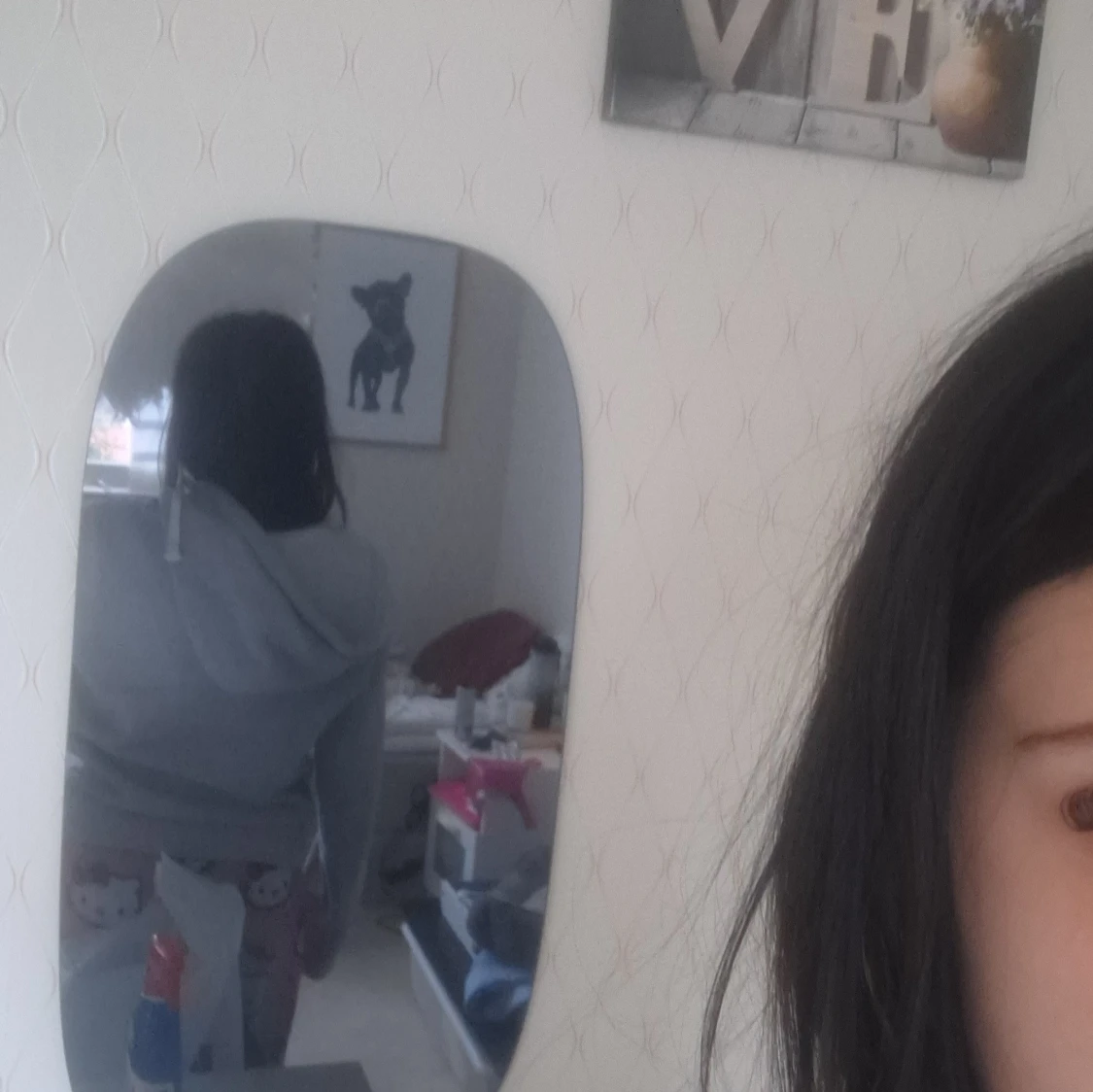 Grå hoodie med dragkedja - 1