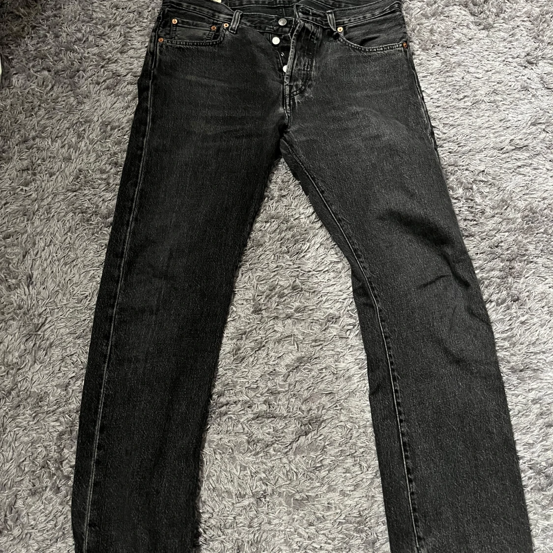 Levi's 501 svarta jeans W30 L32