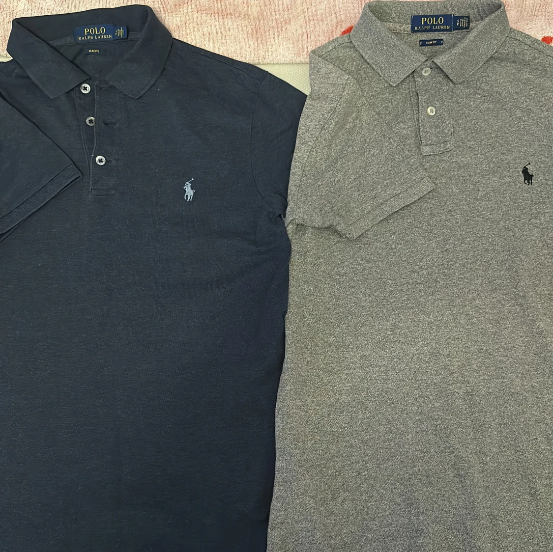 2 st Polo Ralph Lauren pikétröjor slim fit