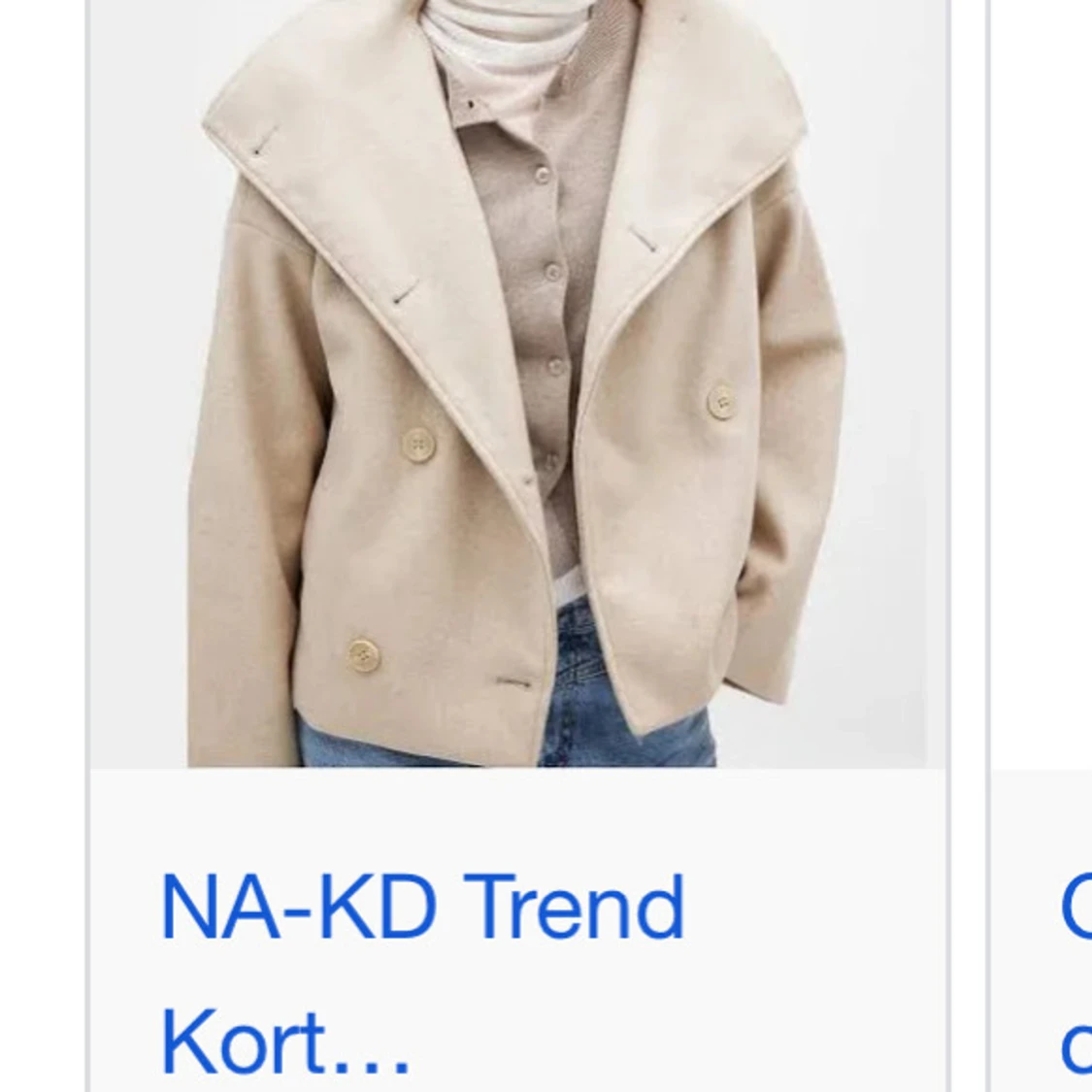 Beige kort från NA-KD - 1