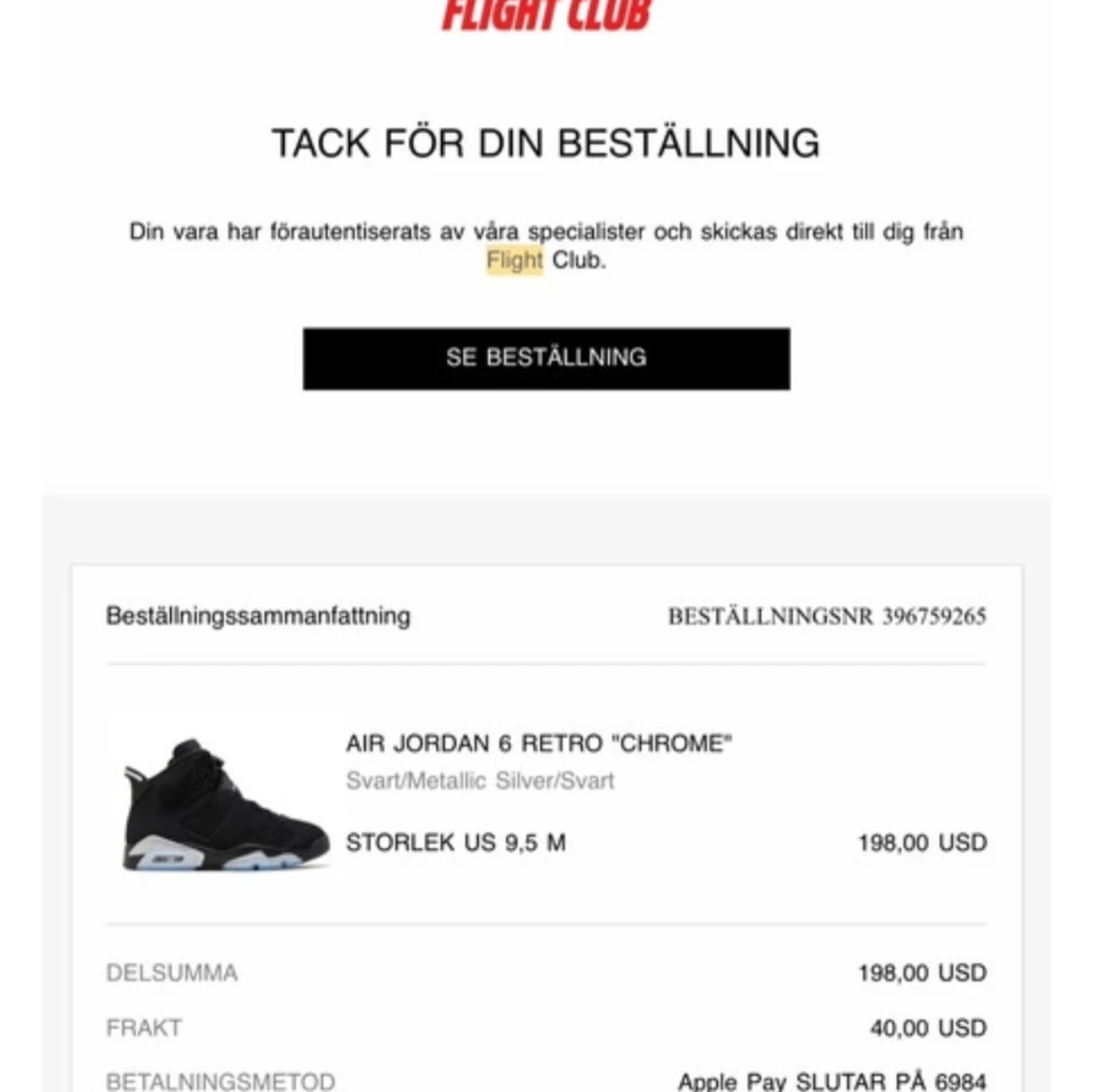 Jordan 6 ”Chrome” - 4