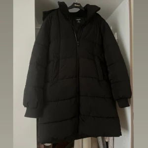 Svart dunjacka med huva - Säljer en svart dunjacka från Lindex med huva och dragkedja. Jackan är i jättebra kvalitet och har använt ett fåtal gånger, står att det är storlek S men tycker det passar M lika bra, Hör av dig vid intresse💕