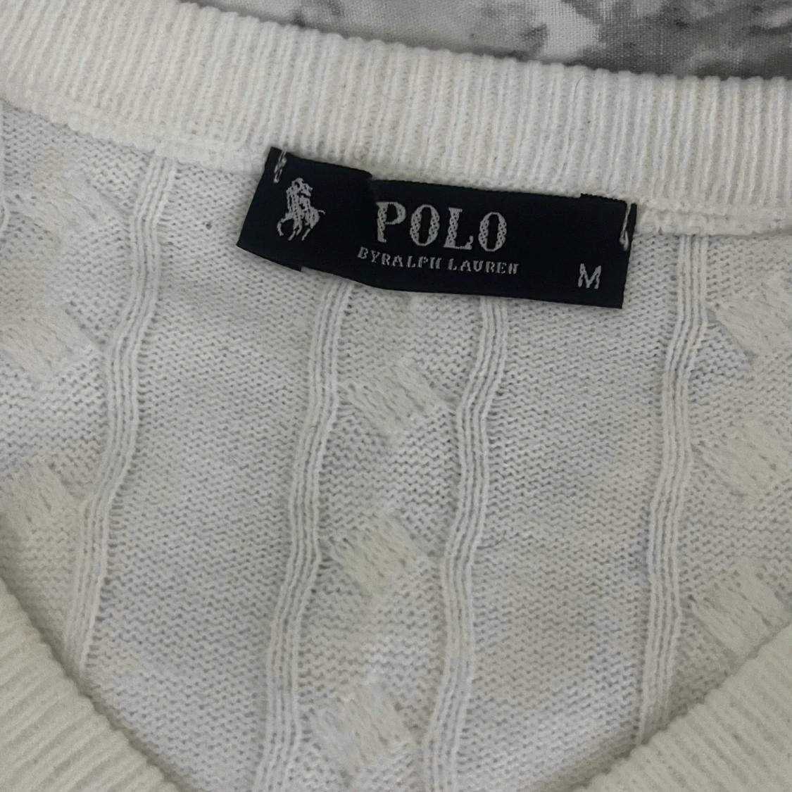 Vit stickad tröja från Polo Ralph Lauren - 1