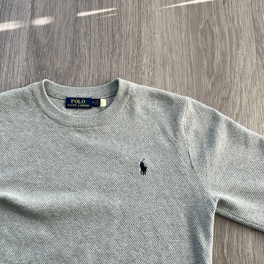 Grå stickad tröja från Polo Ralph Lauren - 2