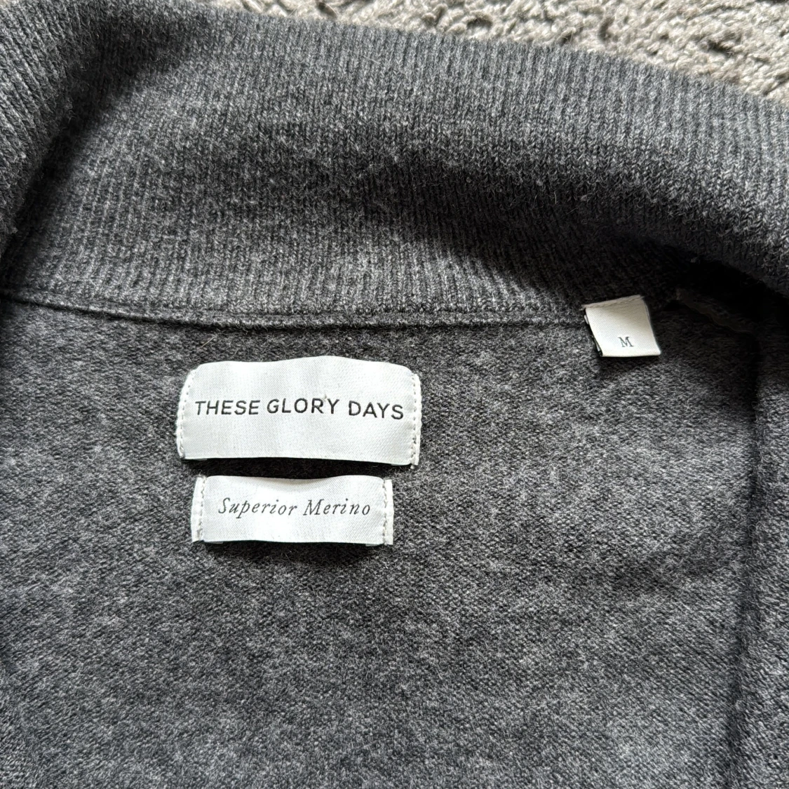 Grå merinoullskofta från These Glory Days - 2