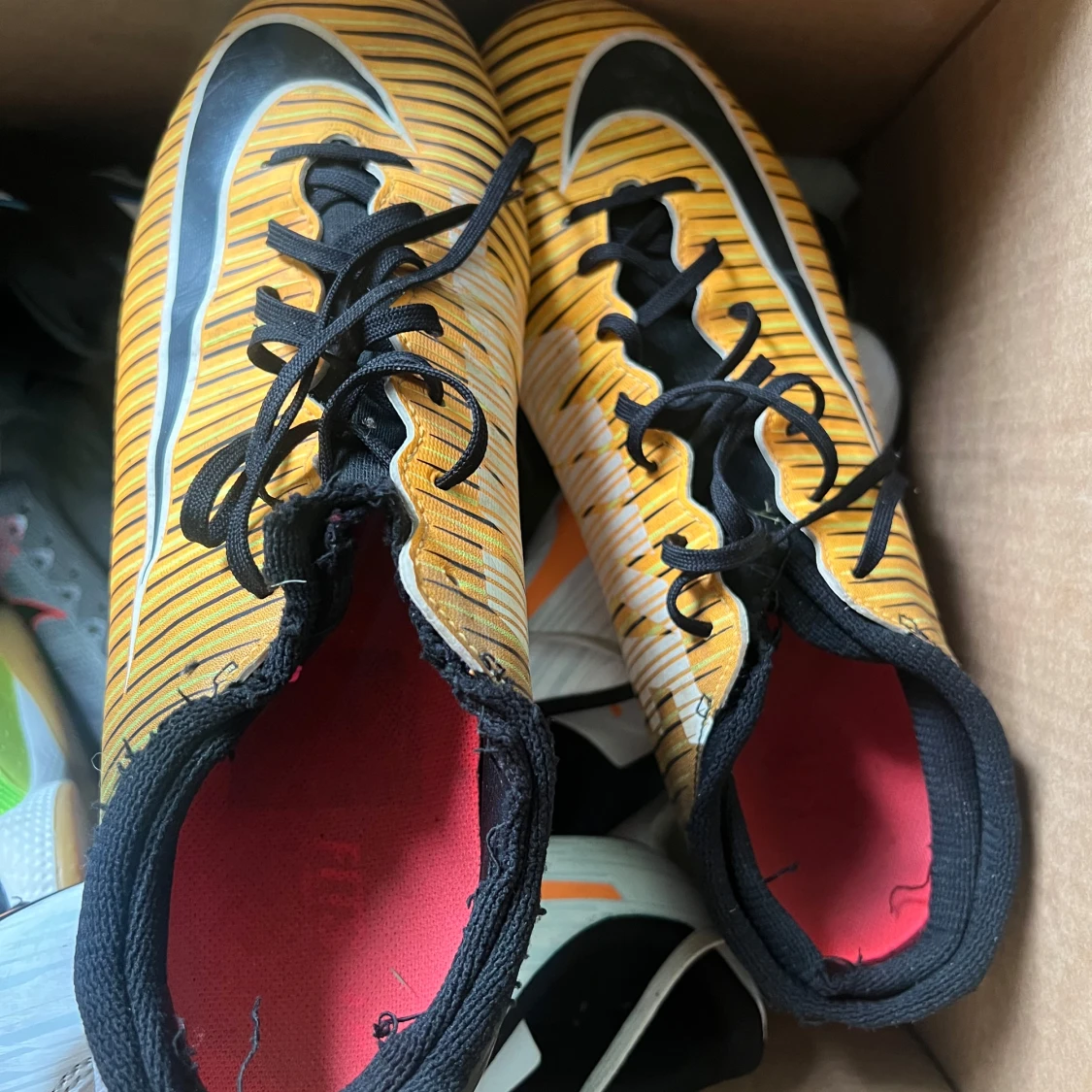 Nike Mercurial fotbollsskor orange/svart - 2