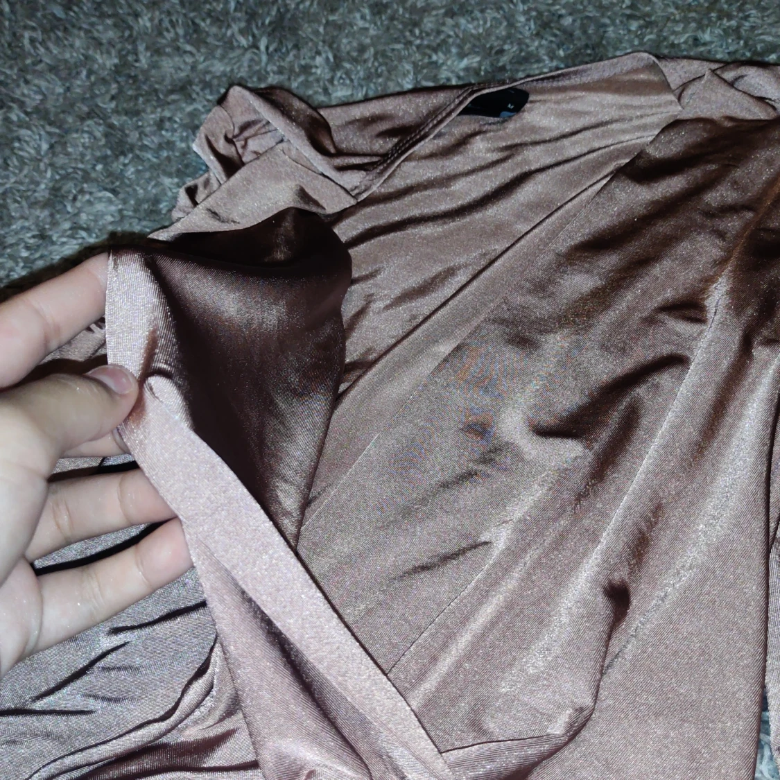 Champagnefärgad omlottopp Gina Tricot - 3