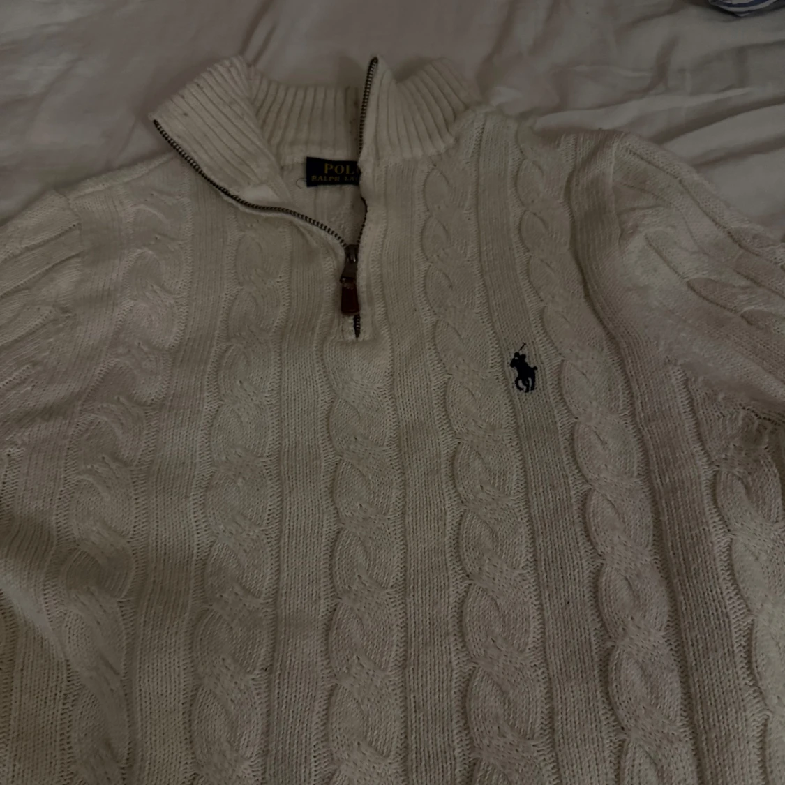 Vit stickad tröja från Ralph Lauren - 2