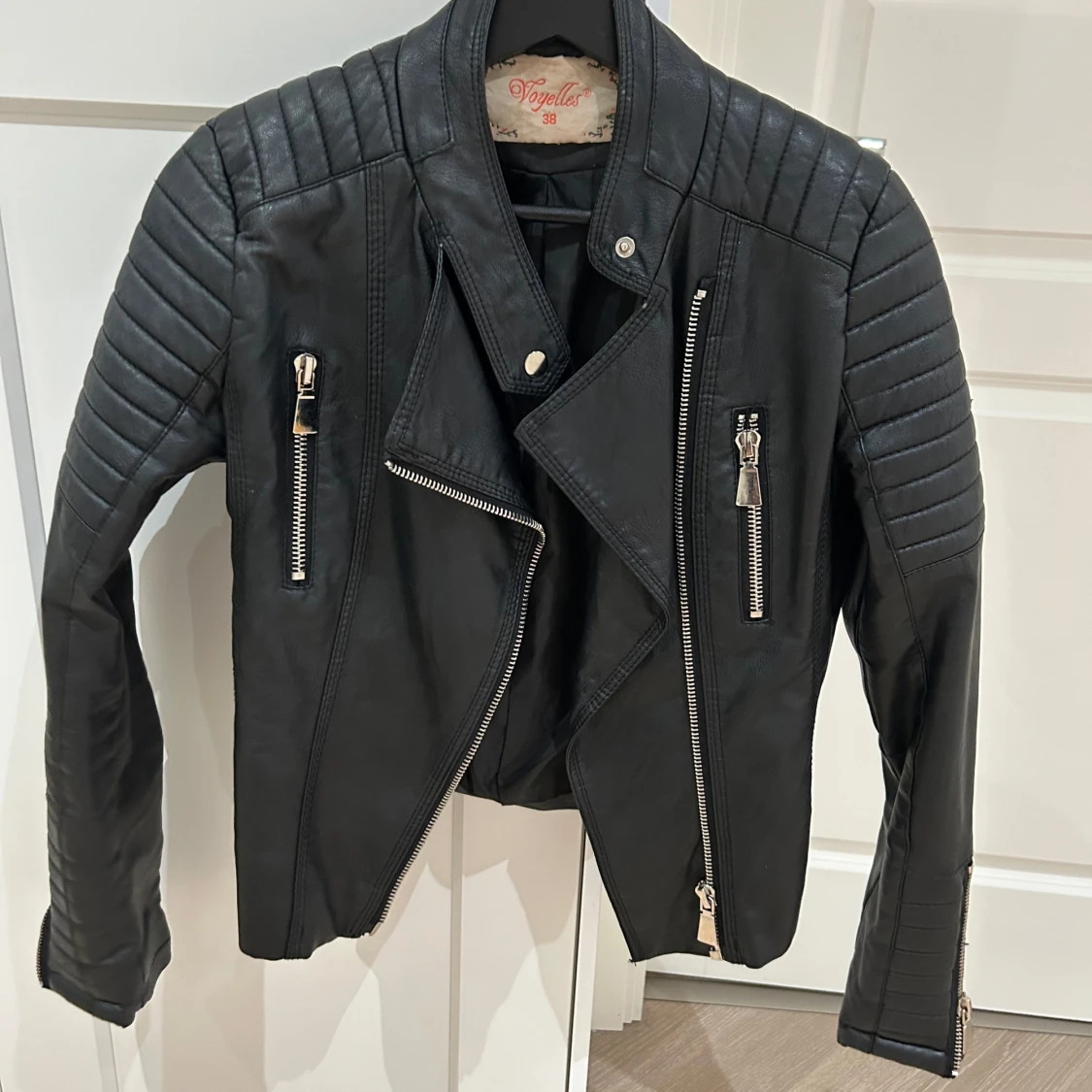 Svart skinnjacka från Vero Moda