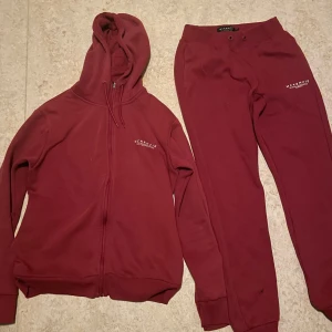 Röd Mckenzie Dress  - Säljer en vinröd dress från McKenzie med dragkedja och huva. Perfekt för en avslappnad stil. Storlek L men passar också M