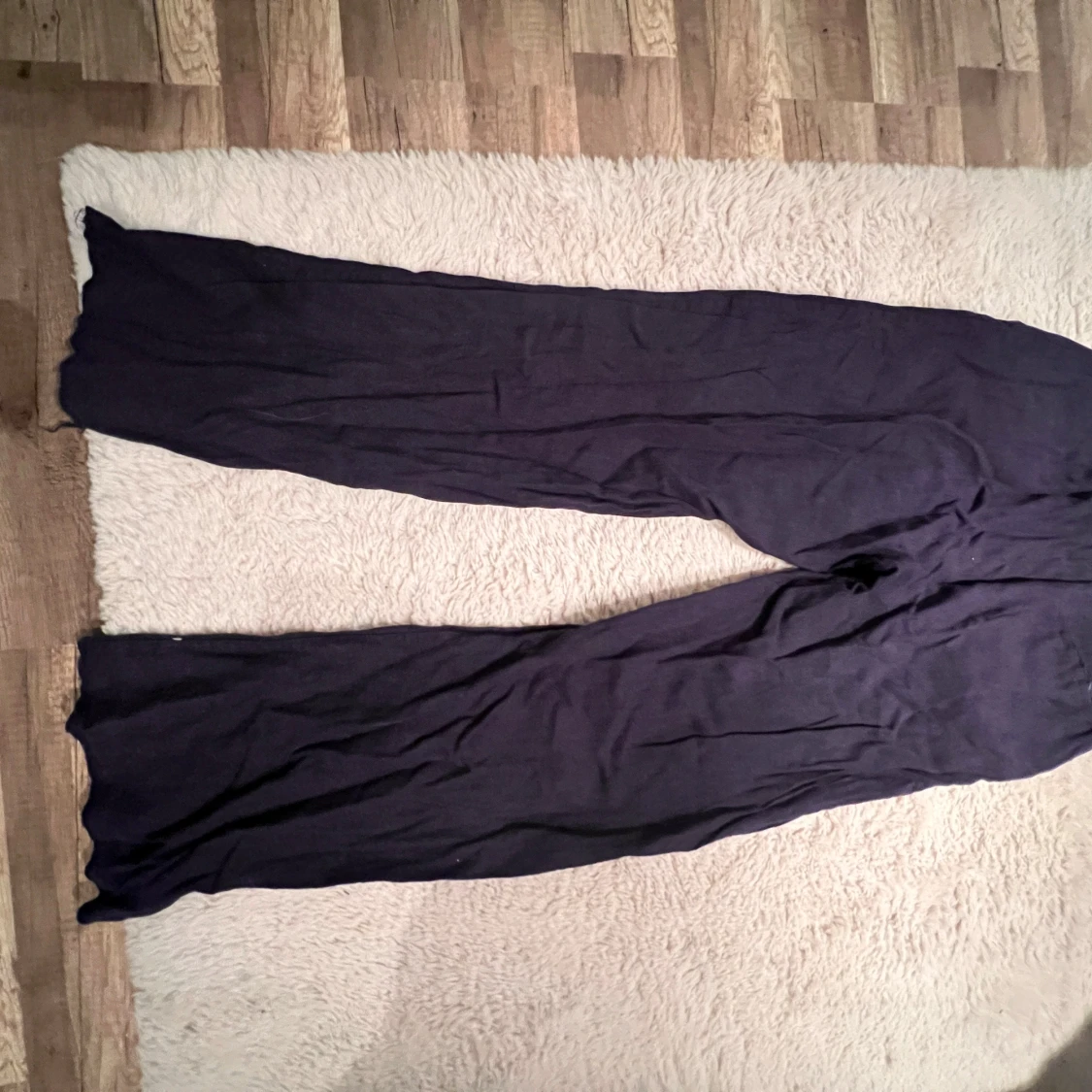 Mörkblå linnebyxor från Zara - 1