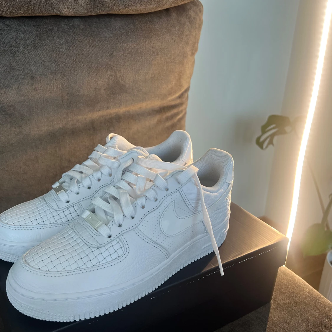 Nike Air Force 1 helvita sneakers - 3