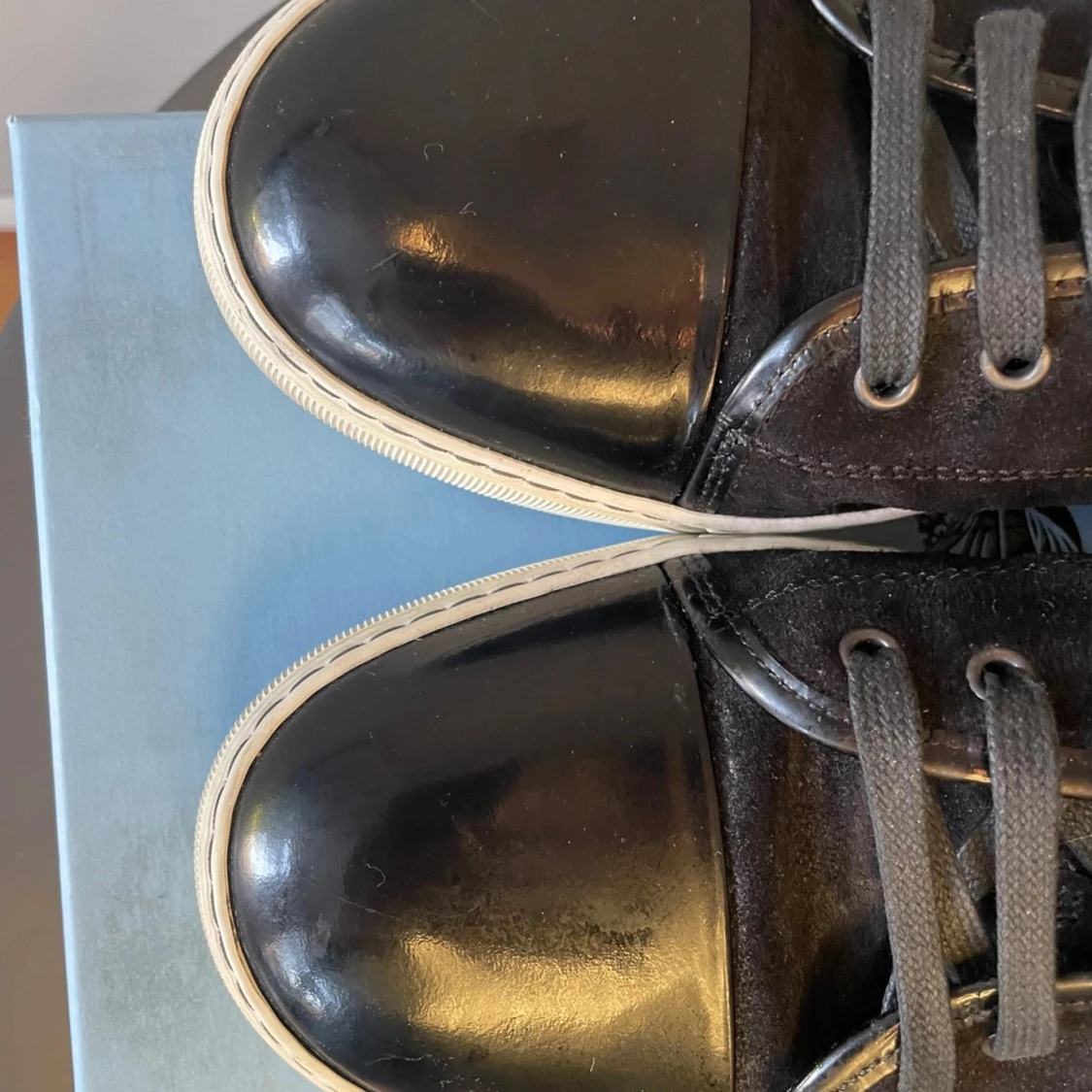 Svarta sneakers från Lanvin cap toe  - 1