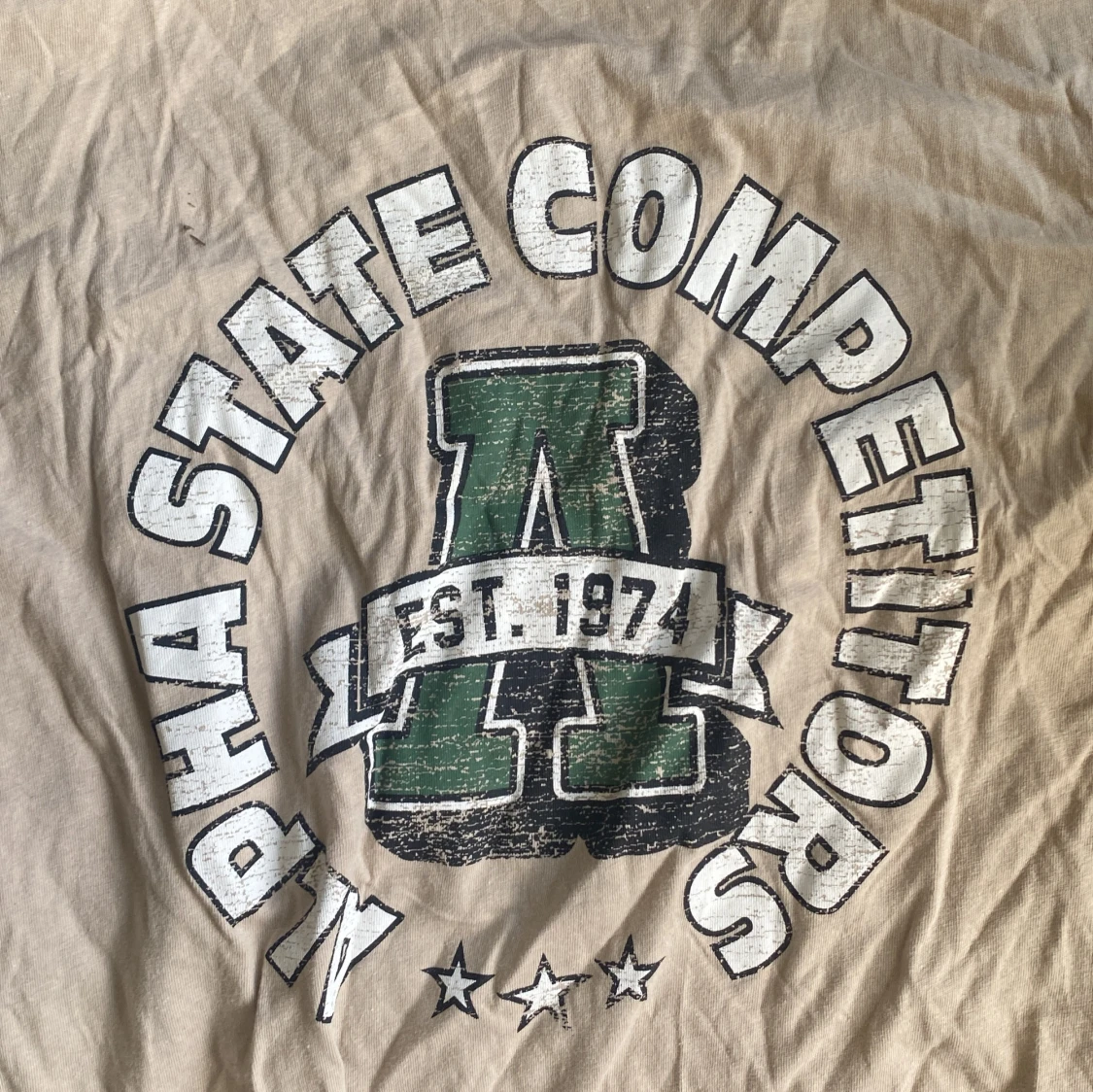 Beige t-shirt Alpha State Competitors - 1