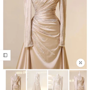 Festklänning  - Hej! Säljer denna fina klänningen som är köpt från en turkisk hemsida som heter Moda Zehrada. Köpte den för ca 2500kr och använde den endast en gång i några timmar. Den är i storlek 38 men passar även 36. Det medföljer en slöja i samma tyg och färg som klänning.  Klänningen är kemtvättad efter användning därför säljer jag den för 1800kr. Vid intresse eller funderingar skicka dm. Det finns även bilder med klänning på.  Pris kan diskuteras vid snabb affär😊 