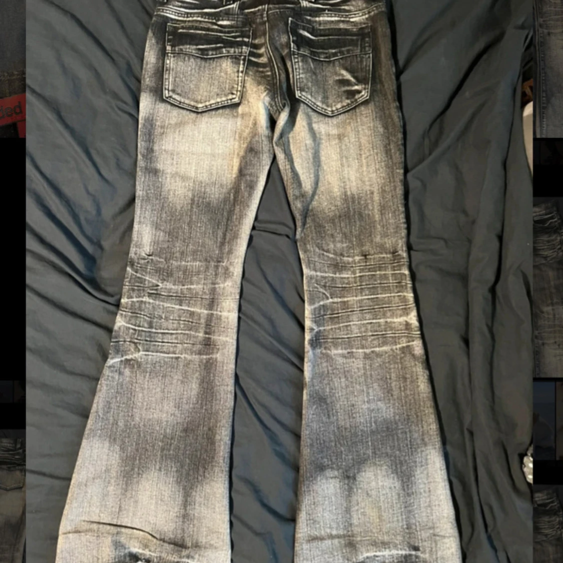 Bootcut jeans från Jaded London, svart/grå - 1