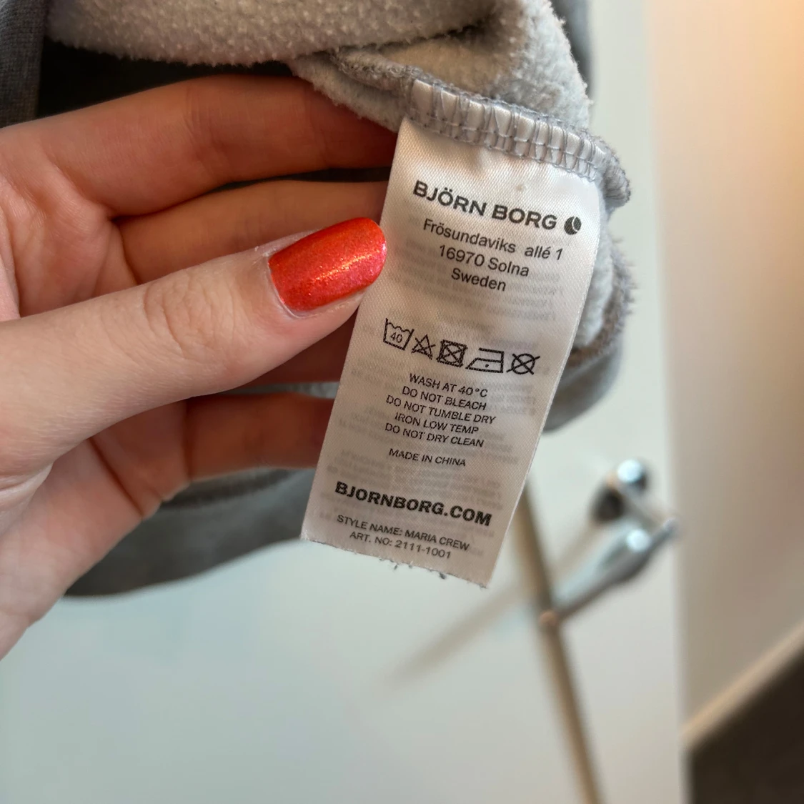 Grå Björn Borg sweatshirt  - 3