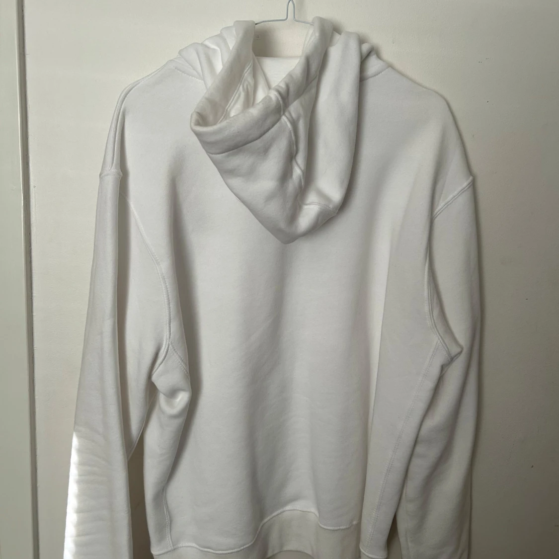 Vit Nike hoodie med dragkedja/ byte  - 1