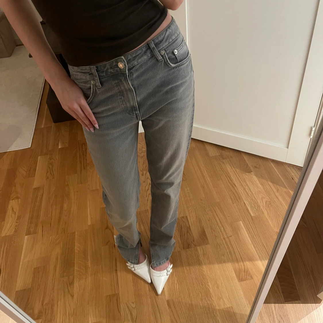 Ljusgrå Jeans - 2