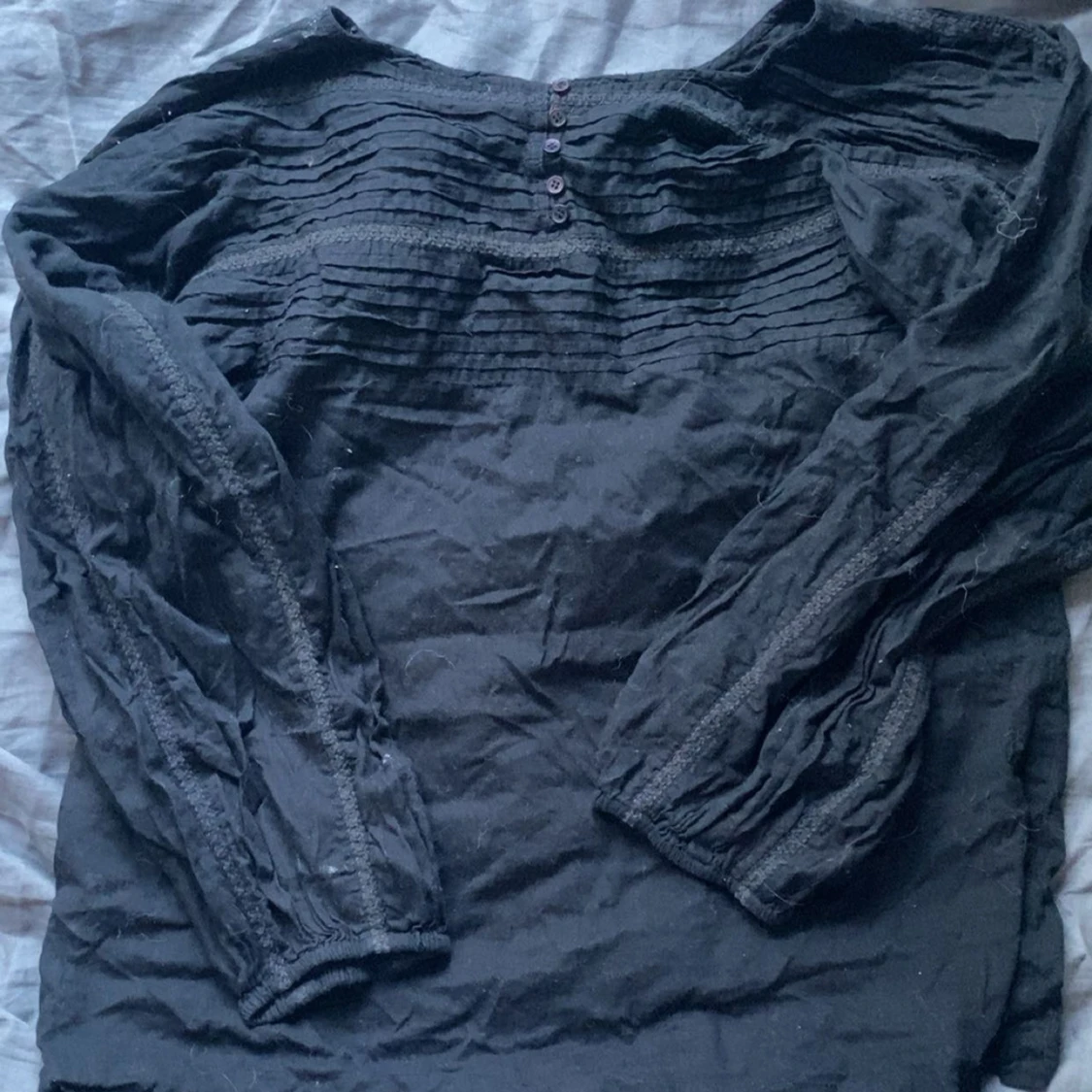 Svart blus från Frk med knappar - 1