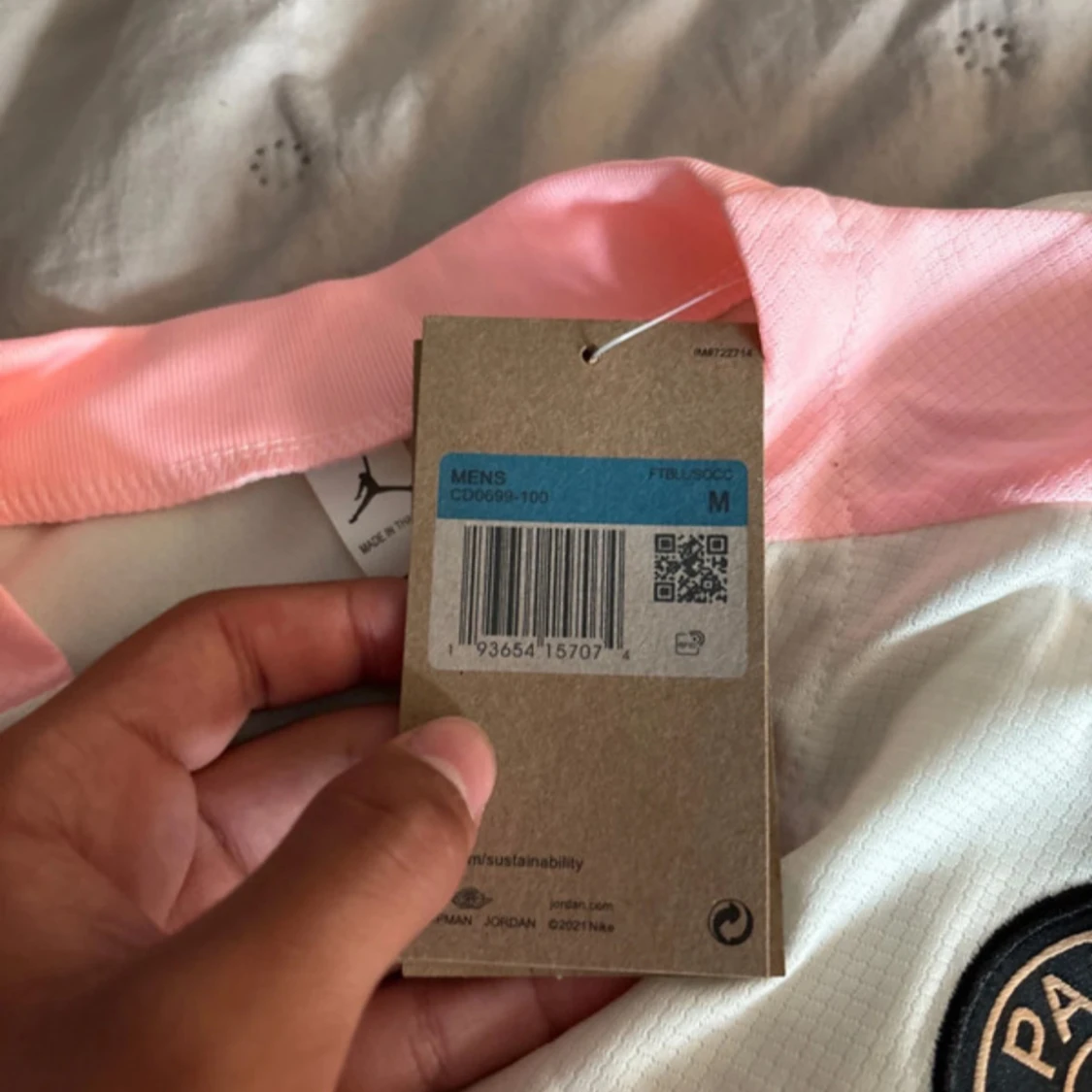 PSG x Jordan vit fotbollströja M - 4