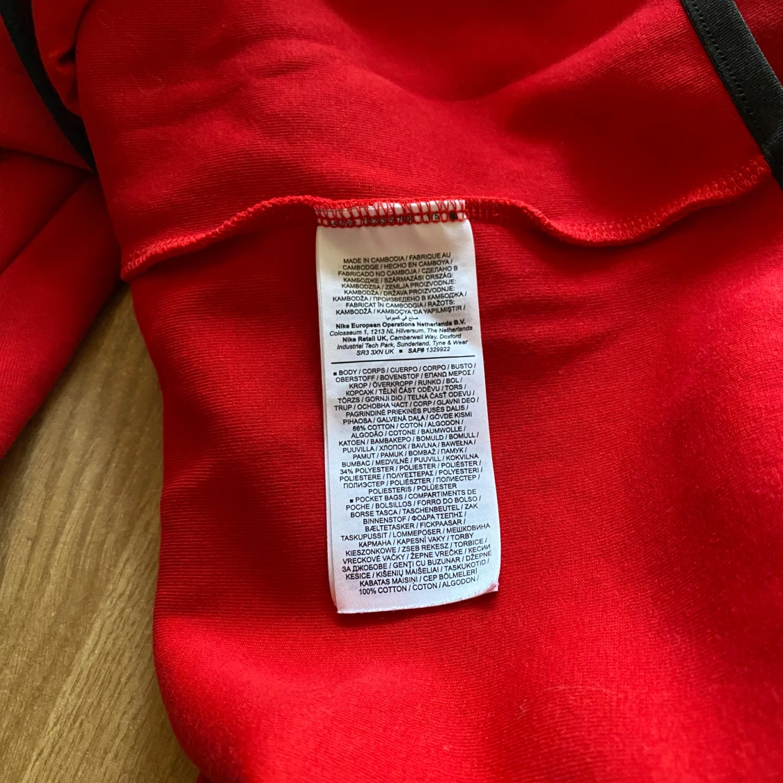 Röd Nike Tech Fleece hoodie - 4