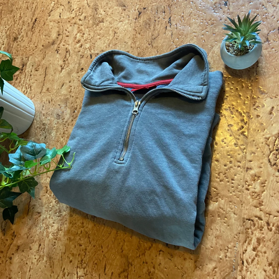 Grå half zip tröja från RYVLS - 2