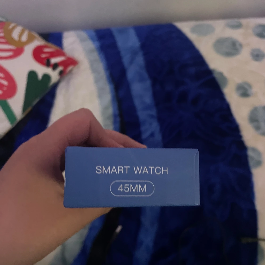 Microwear W17 smartklocka med blått silikonband - 4