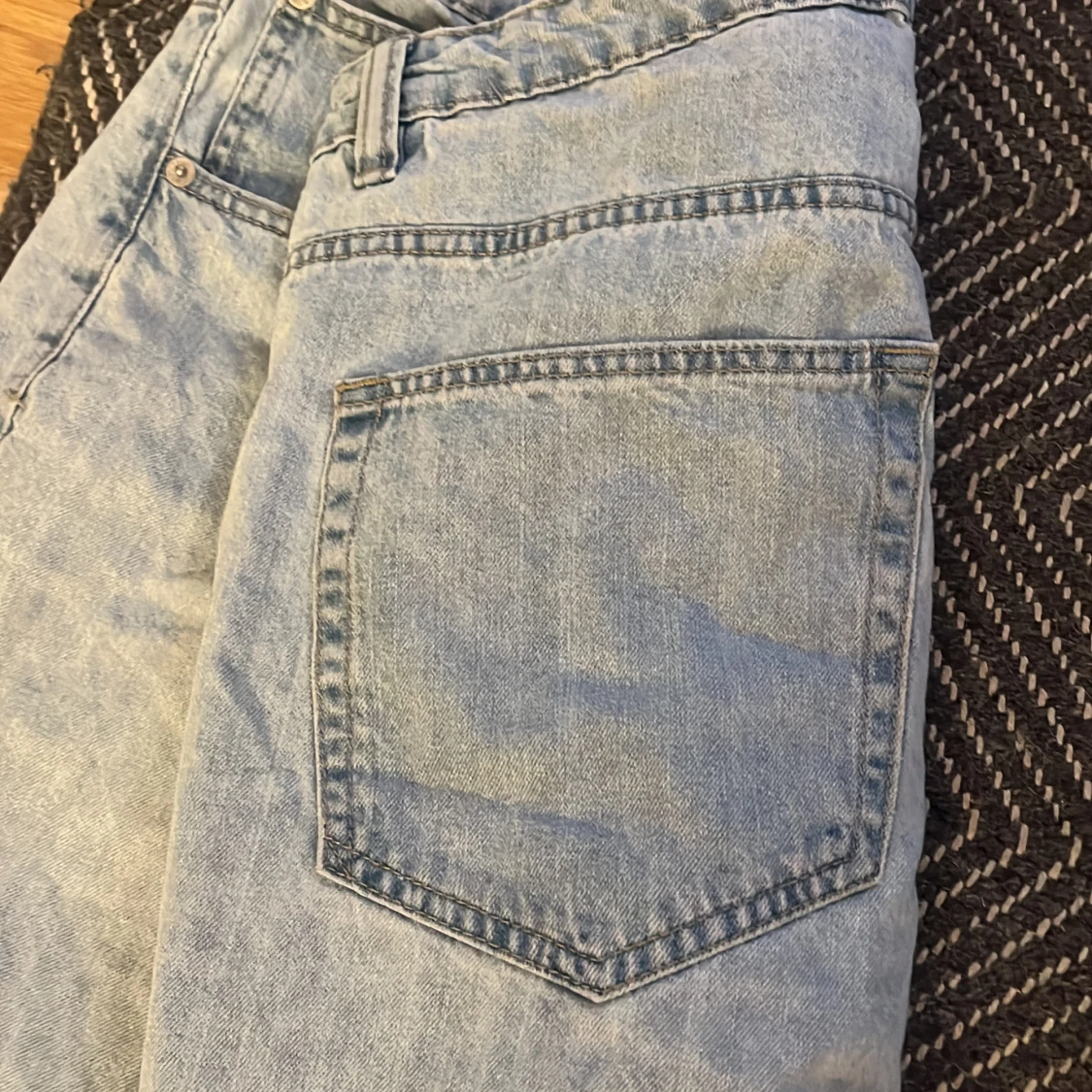 Ljusblå jeansshorts från 157 - 2