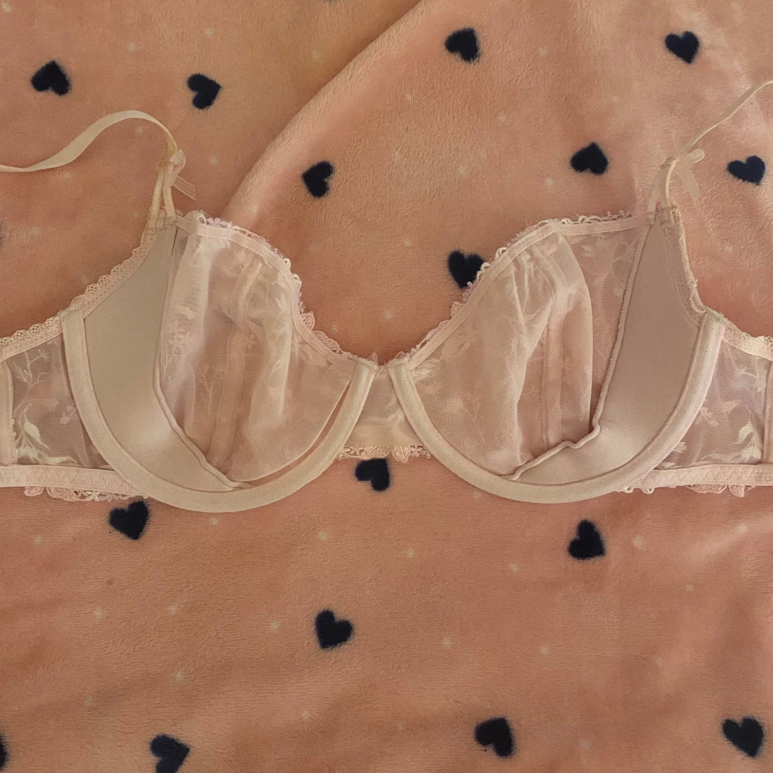 Ljusrosa spets bh  - 1