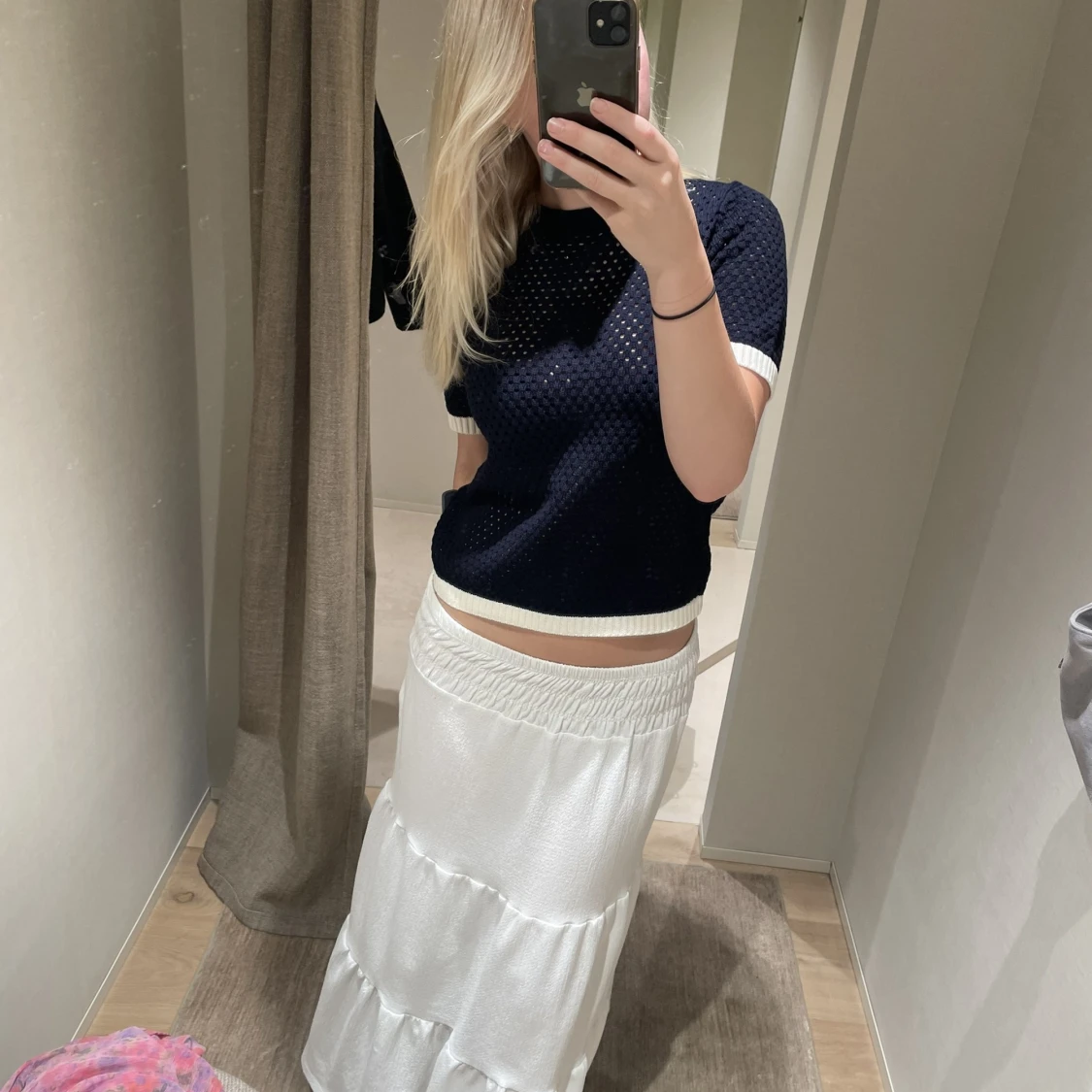 Stickad t-shirt  - 90