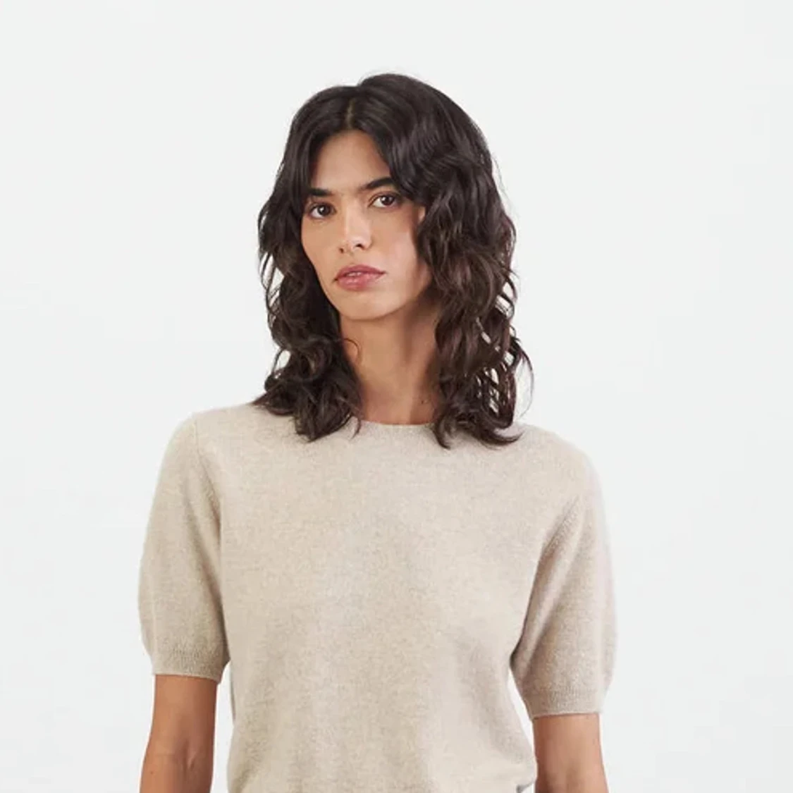 Softgoat stickad T-shirt!🤩 - 90