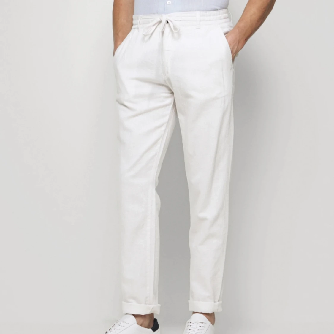 Vita linnebyxor Lindbergh