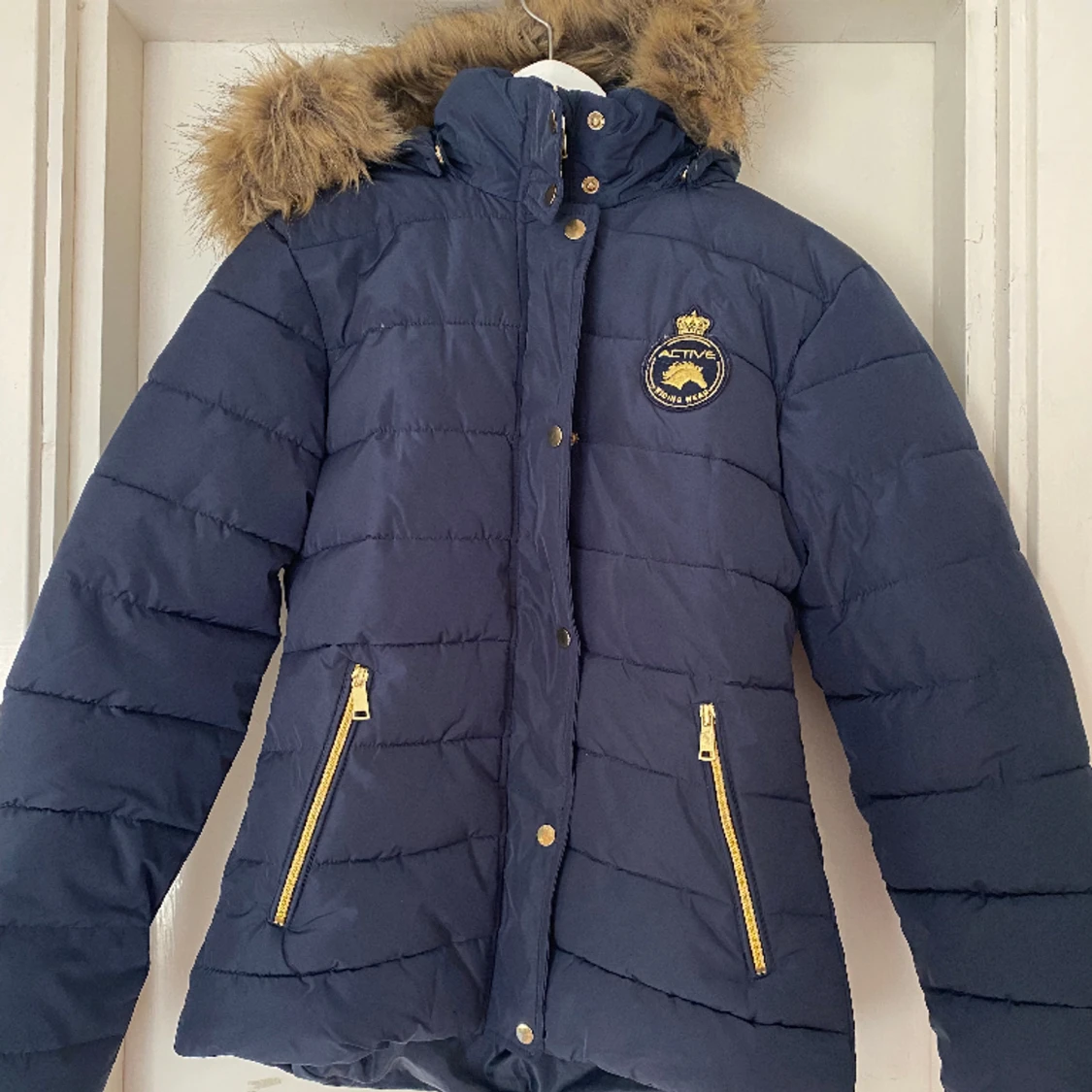 Mörkblå Ridjacka stl 38/40