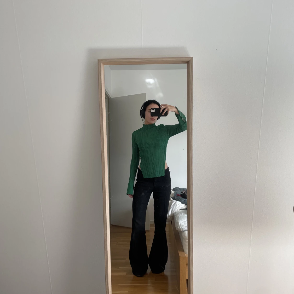 Glittrig grön topp  - 91