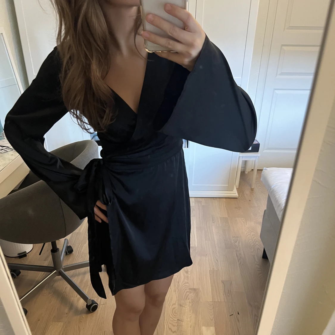 Siden omlett klänning  - 90