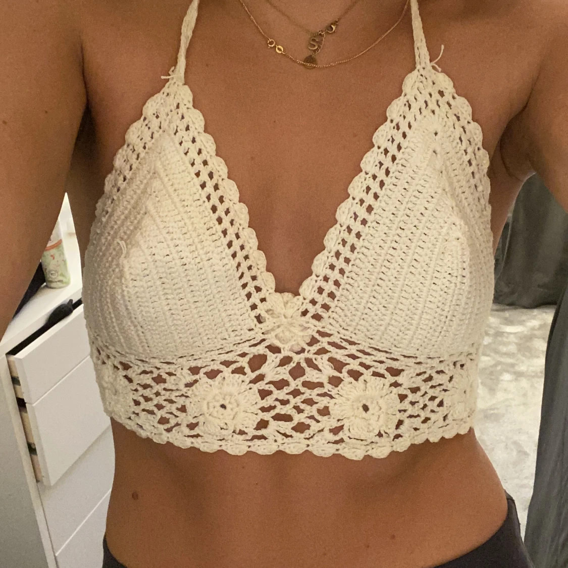 Virkad vit topp  - 91