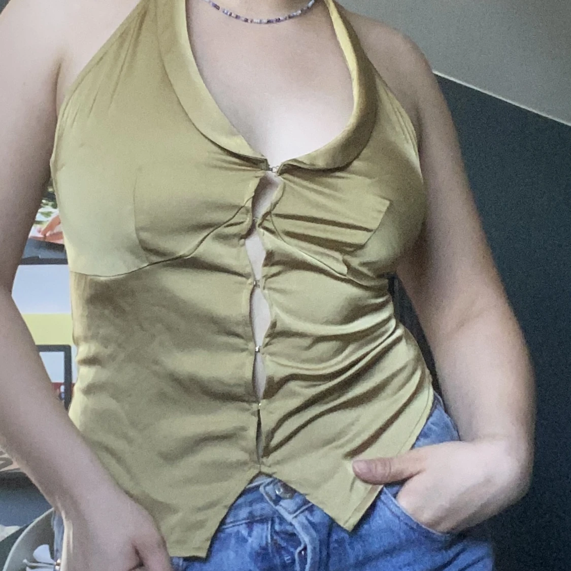 Halterneck topp - 91