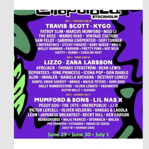 Tickets - Säljer 2 biljetter till lollapalooza. 29 juni, dagen när Travis Scott ska uppträda:) Swish betalning. Skickar genom Ticketmaster eller mail.💗 Säljer för samma pris jag köpte, 1295kr